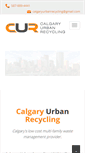 Mobile Screenshot of calgaryurbanrecycling.com